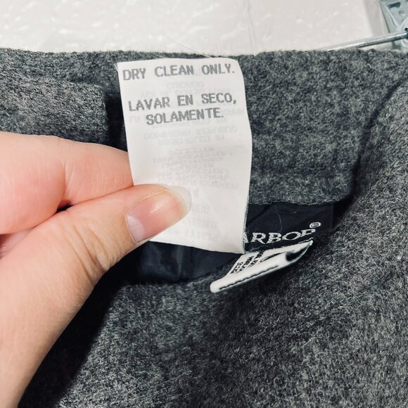 Vintage Sag Harbor Gray Wool Blend Midi Y2K Pencil Skirt Sz. 14 - Picture 8 of 12